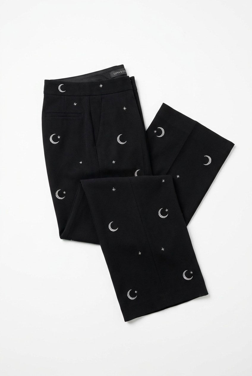 Crescent Print Trouser