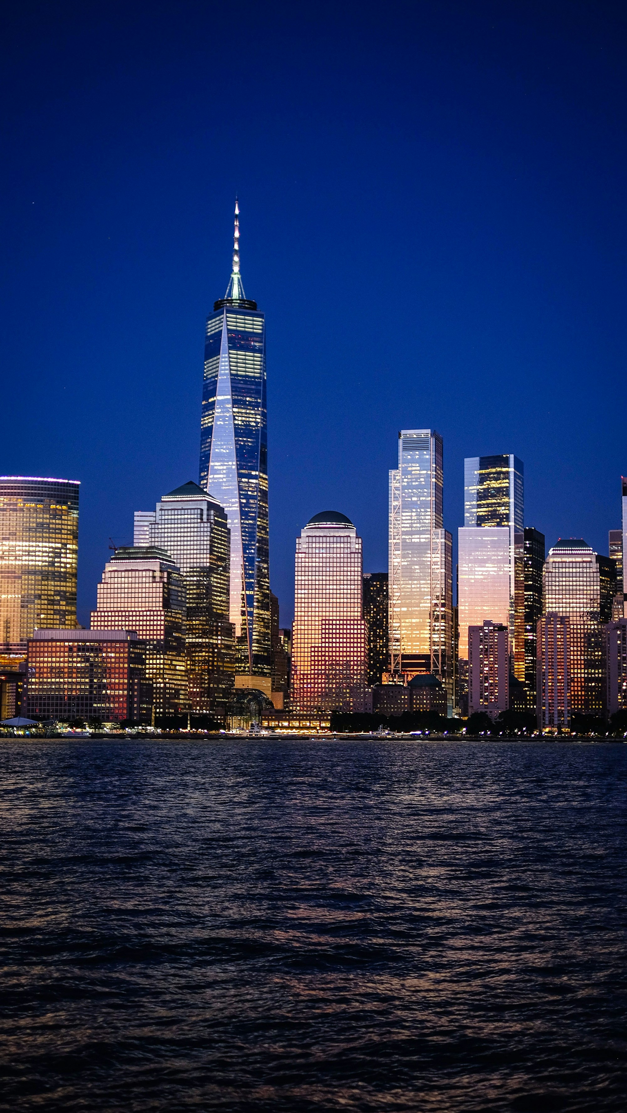 Lower Manhattan at dusk