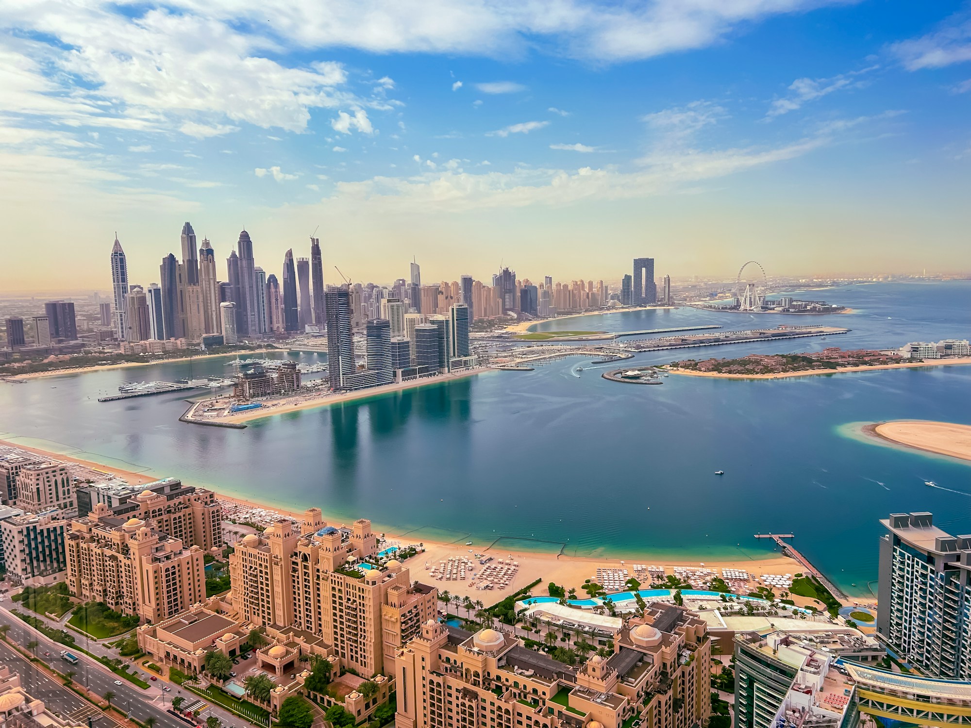 Dubai Harbour from the air
