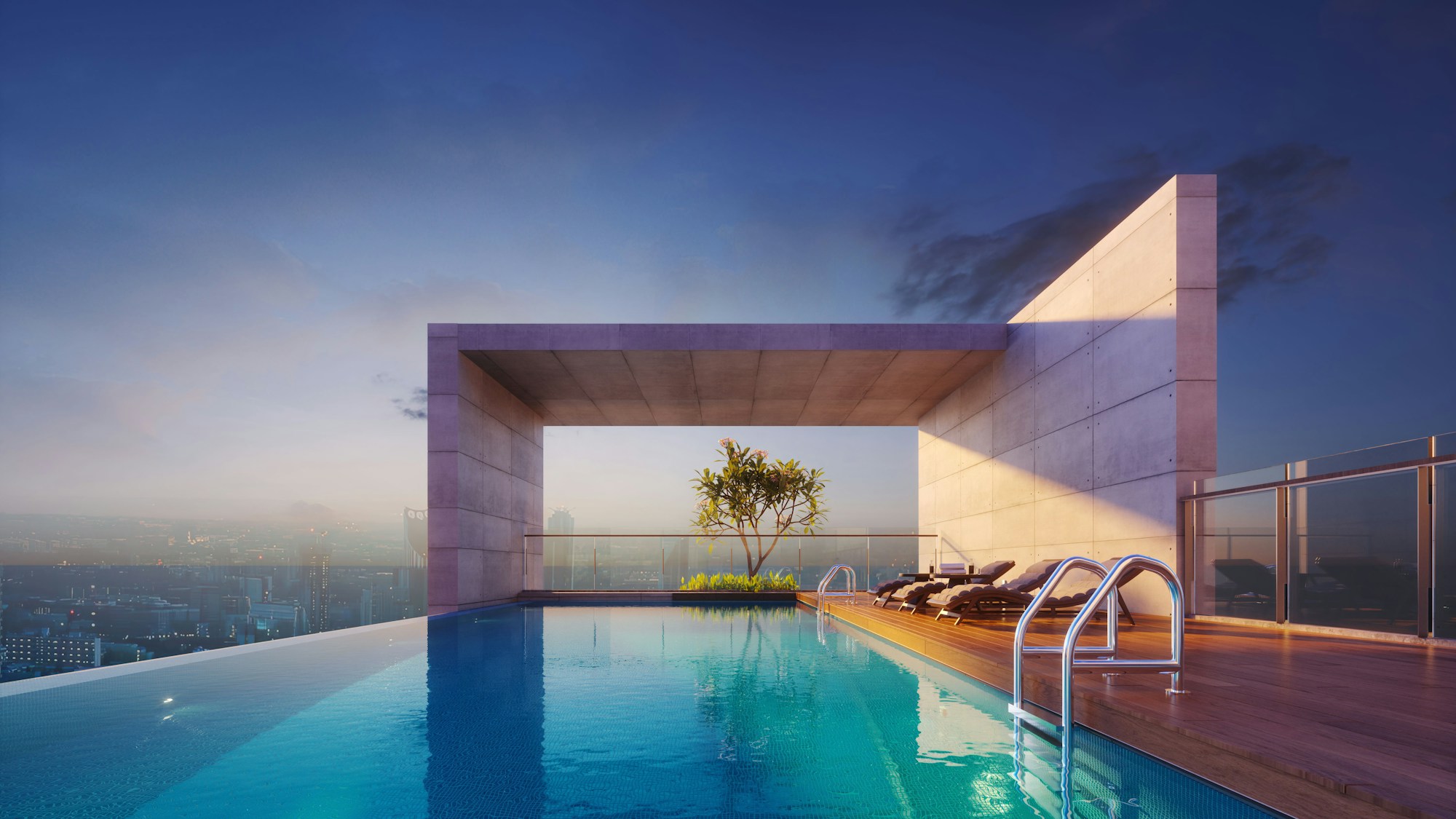 The 42nd-floor pool
