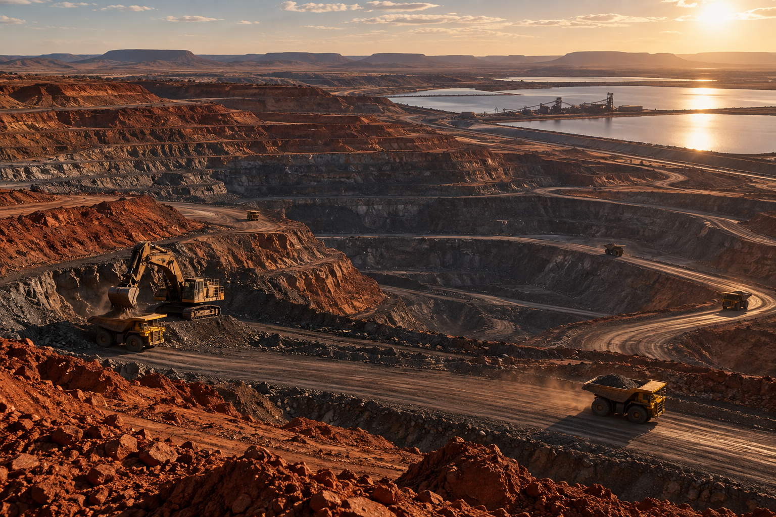 Western Australian open-cut mine and tailings water