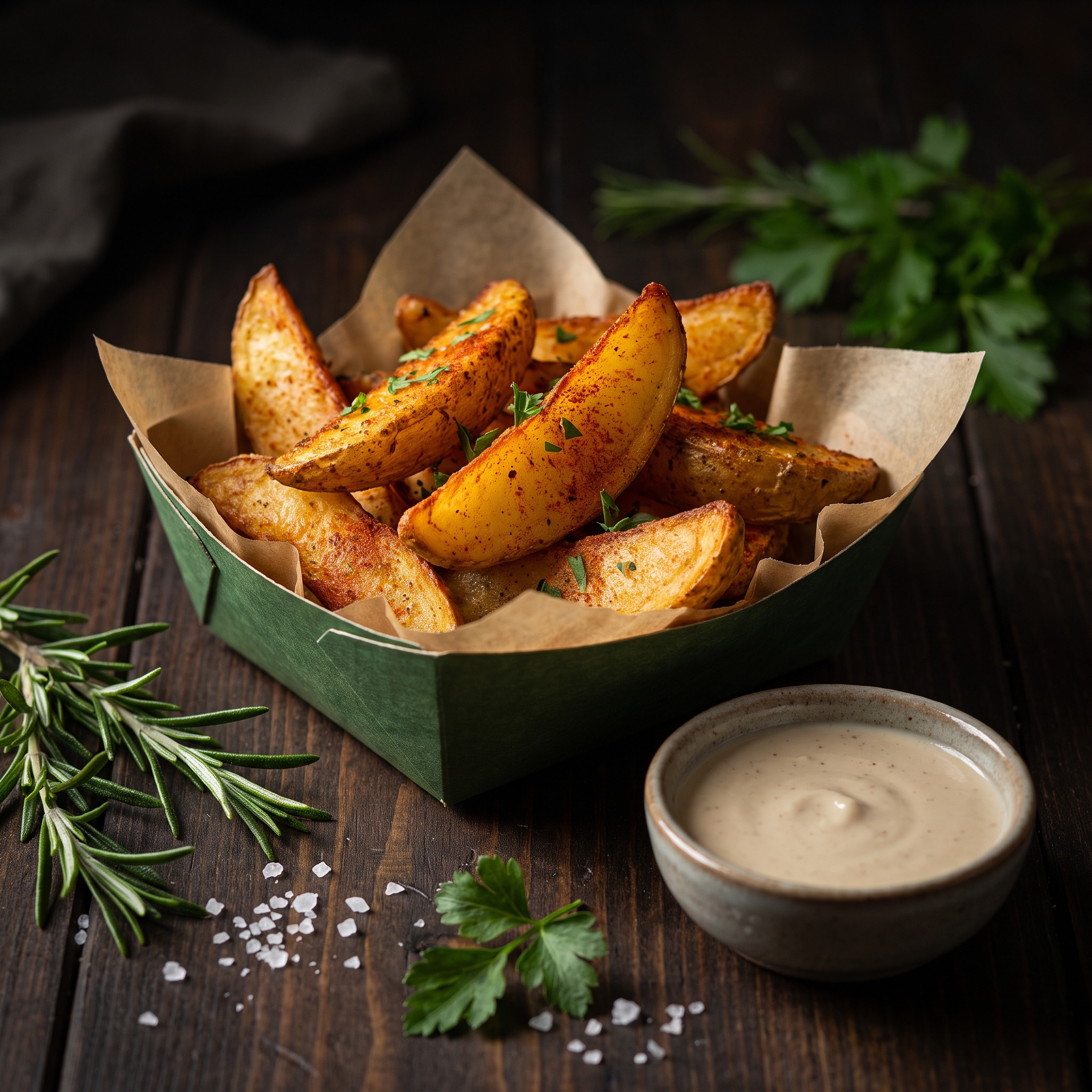 Crispy Potato Wedges