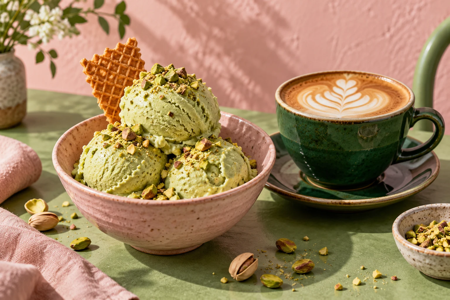 Pistachio gelato