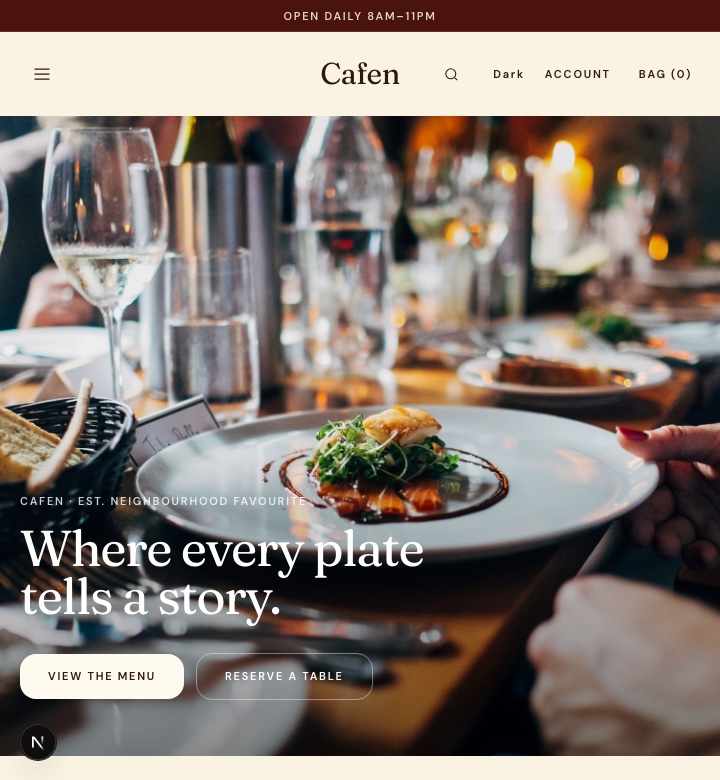 Cafen storefront