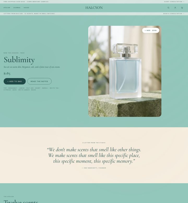 Halcyon storefront