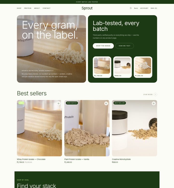 Sprout storefront