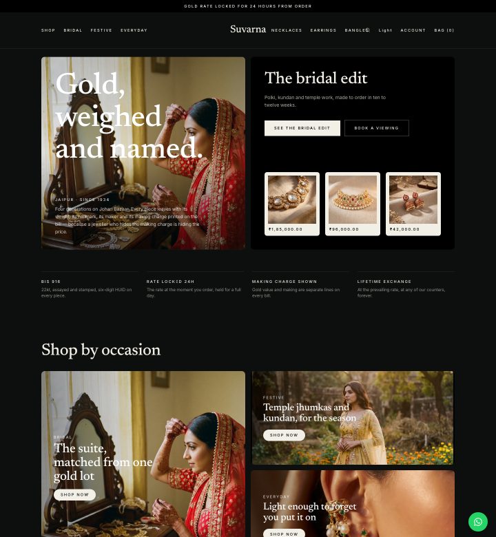 Suvarna storefront