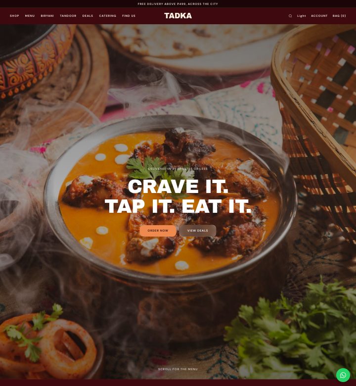 Tadka storefront