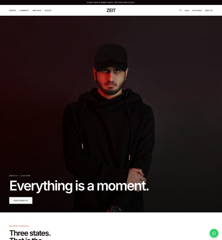 ZEIT storefront